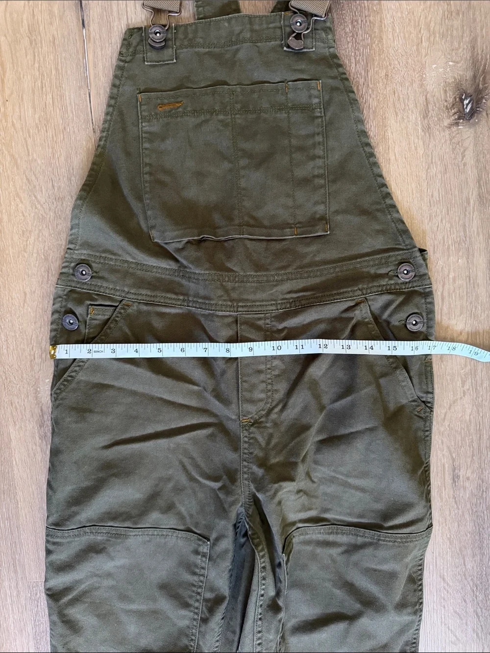 REI Olive Green Utility Bib Overalls - Picture 9 of 11